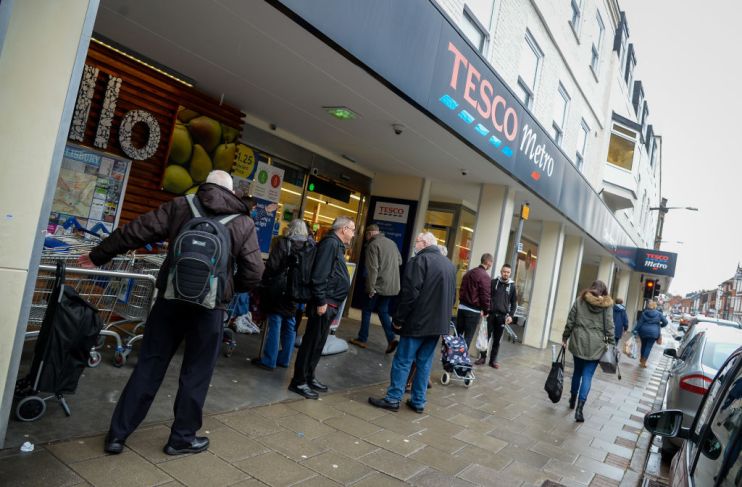 Shoppers Stock Up For Christmas