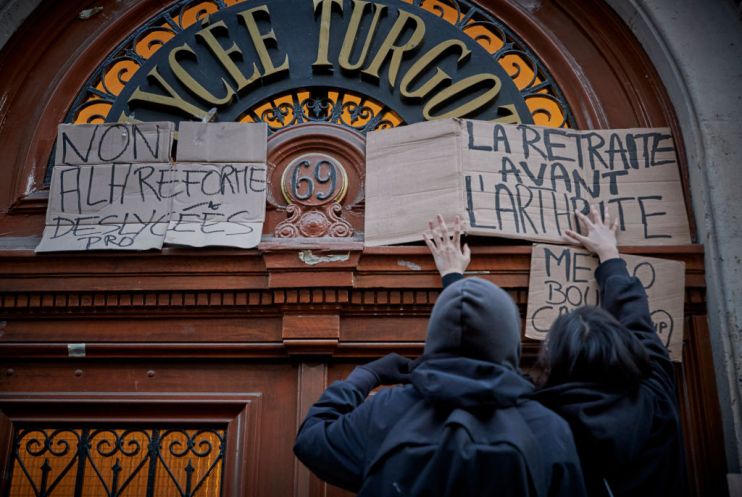 Mass Social Action In Paris Amid Nationwide Strike Over France's Pension Reform