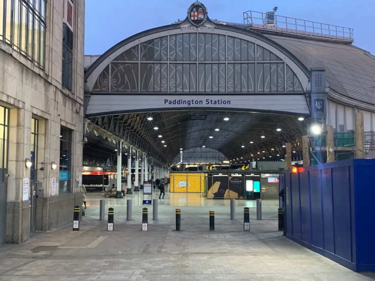 The rail collision happened around two miles from Paddington station.