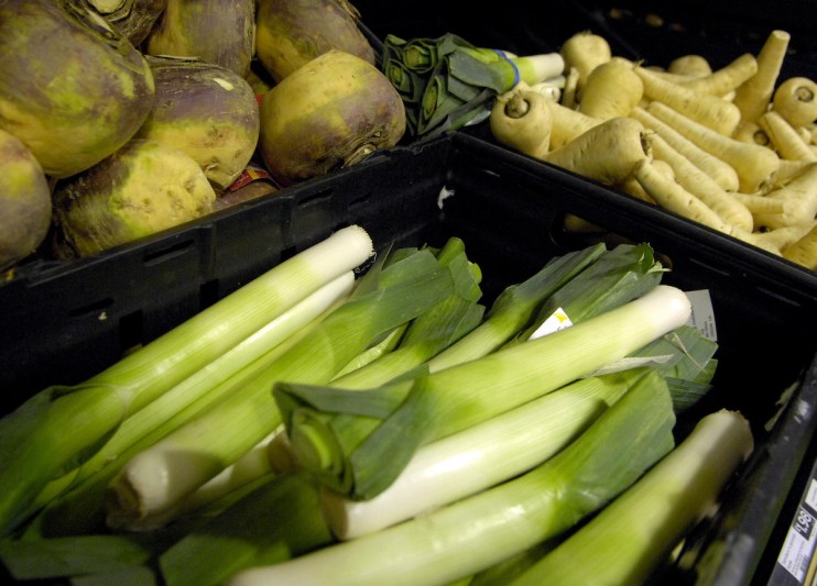 Leeks, turnips and swedes.