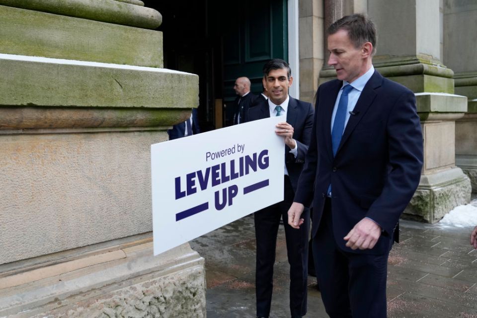 Rishi Sunak And Jeremy Hunt Visit Lancashire And County Durham