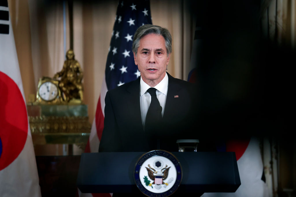 Secretary Blinken Meets With His South Korean Counter Part At The State Department