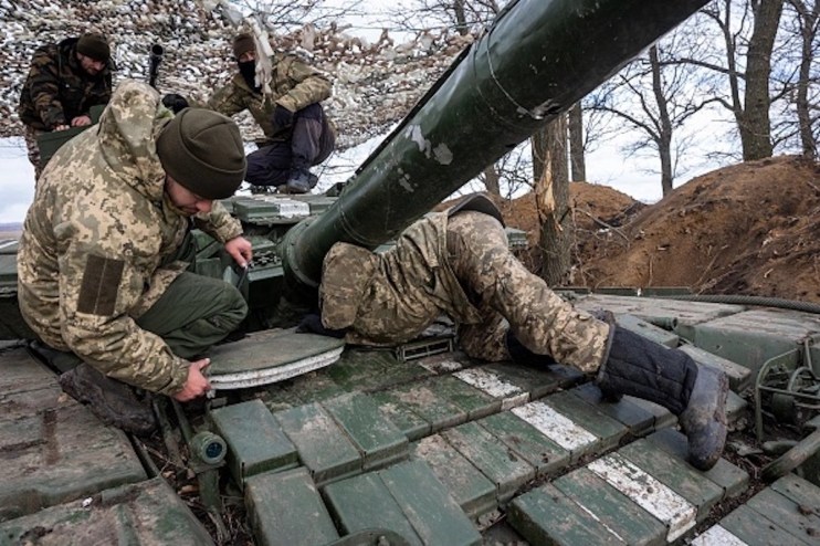 Russian troops launched some 109 drones and five missiles across Ukraine overnight and into Saturday. (Photo by John Moore/Getty Images)
