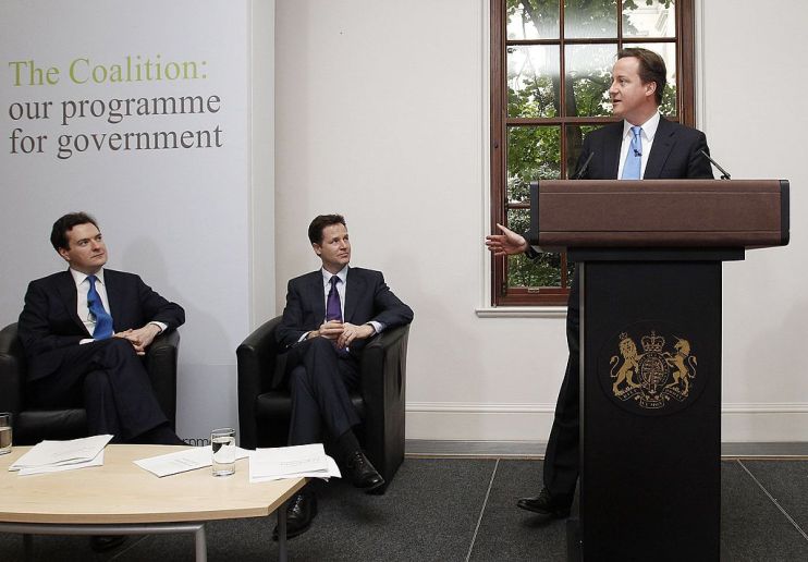 David Cameron And Nick Clegg Launch Coalition Agreement Programme