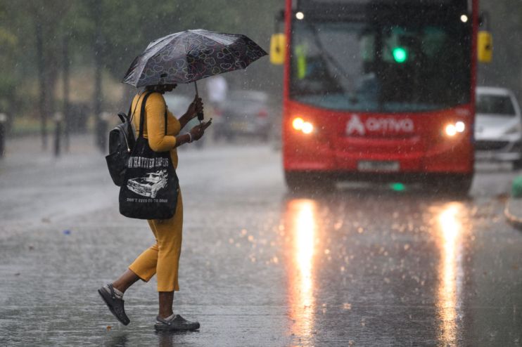 Storm Ciaran continues in London this evening