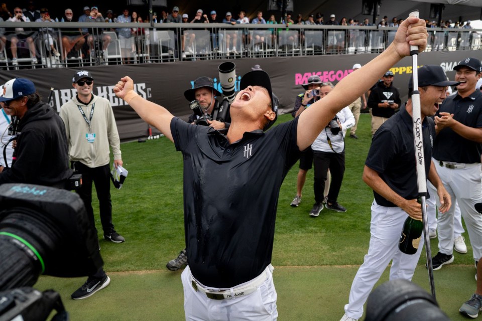 Danny Lee won the individual title at the LIV Golf League's second event of the season, in Tucson, Arizona, after a four-man play-off