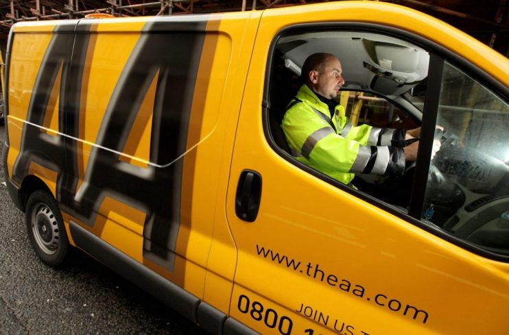 A famous yellow van