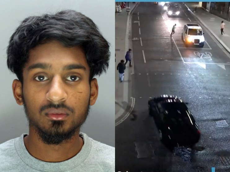 Handout photo issued by Canada Police of Bristan William - And a screenshot of the incident.