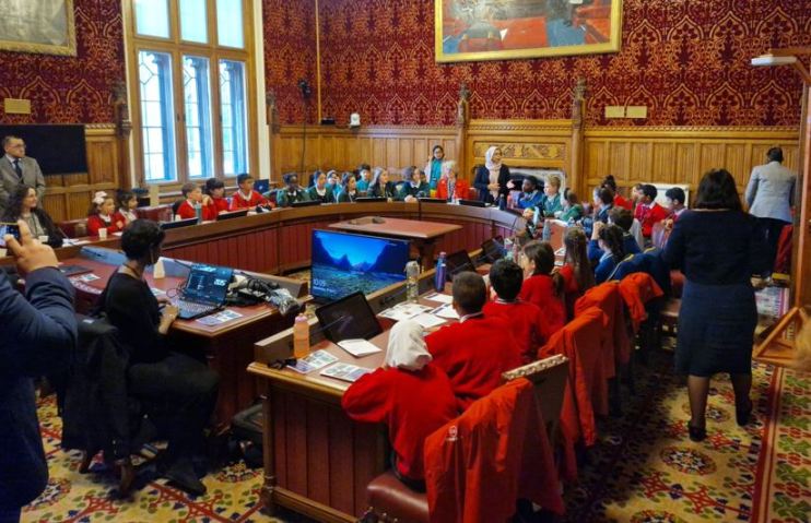 Children's Parliament discussing metaverse