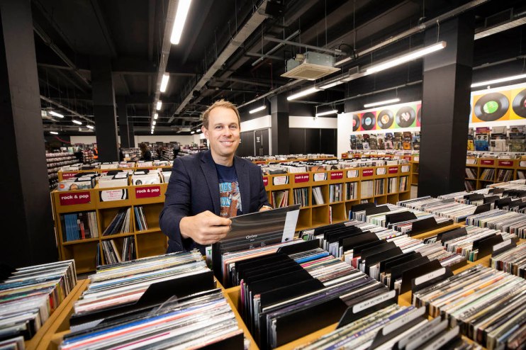 Owner of hmv, Doug Putman ahead of the official launch event of the hmv Vault in Birmingham - Europe&rsquo;s biggest (Fabio De Paola/PA Wire)