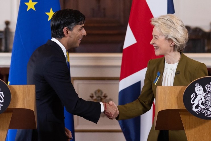 Prime Minister Rishi Sunak and EU Commission President Ursula von der Leyen (Photo by Dan Kitwood/Getty Images)