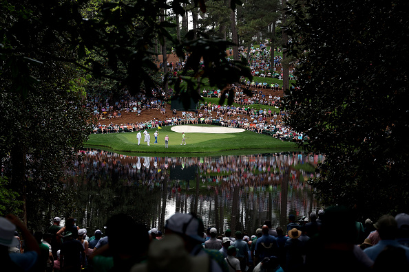 Play could be delayed at today&rsquo;s Masters with Augusta National set to be drenched in showers and thunderstorms on day one of golf&rsquo;s first major.