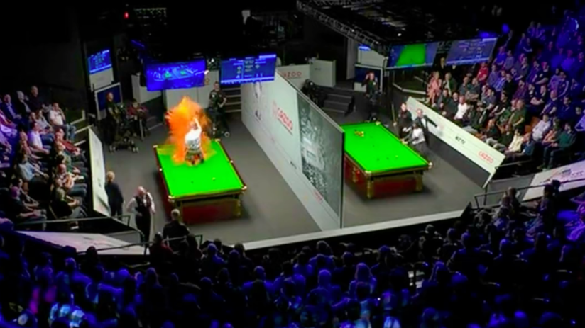 Chairman of World Snooker Barry Hearn has said that the protestors who disrupted the World Snooker Championships on Monday night committed a &lsquo;form of theft&rsquo;.