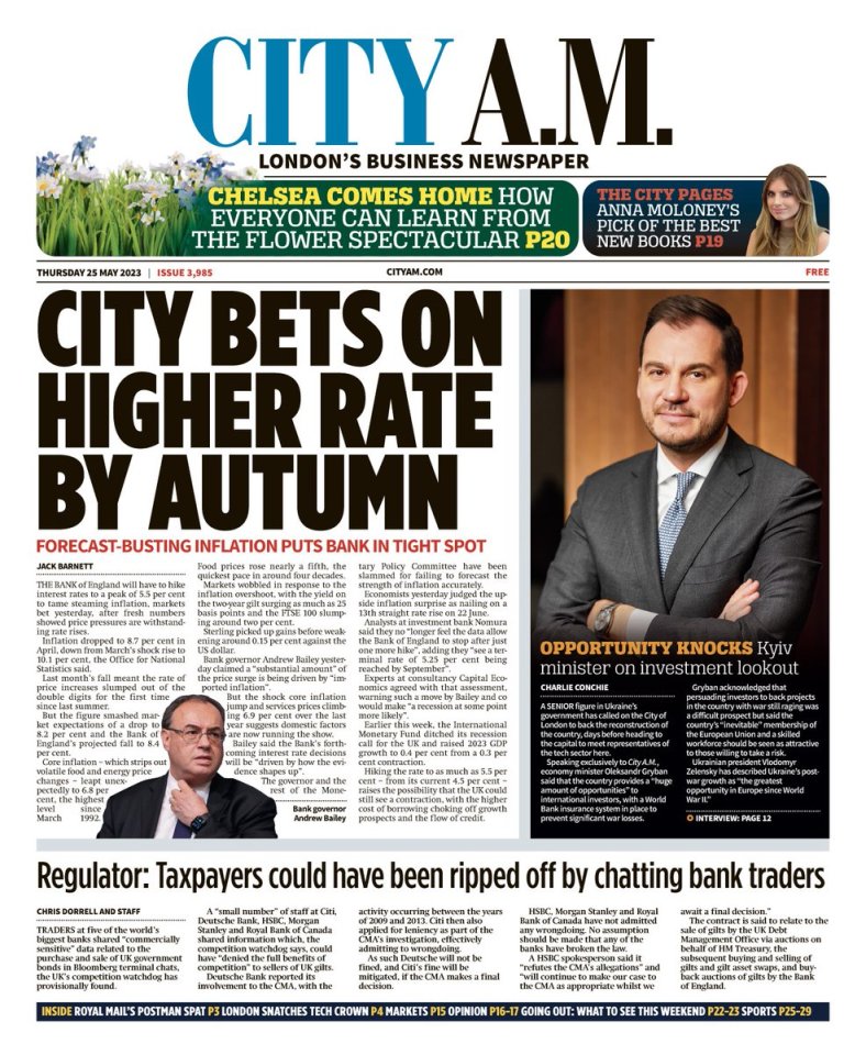Today's Morning Wire on the fallout of yesterday's inflation figures