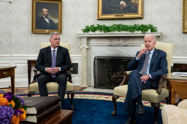 President Biden Meets With Speaker McCarthy As Debt Ceiling Negotiations Continue