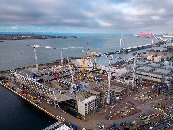 Construction Continues On New Everton Stadium