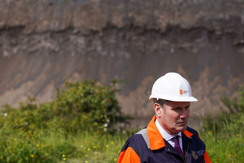 Keir Starmer And Ed Miliband Visit European Steel Manufacturer