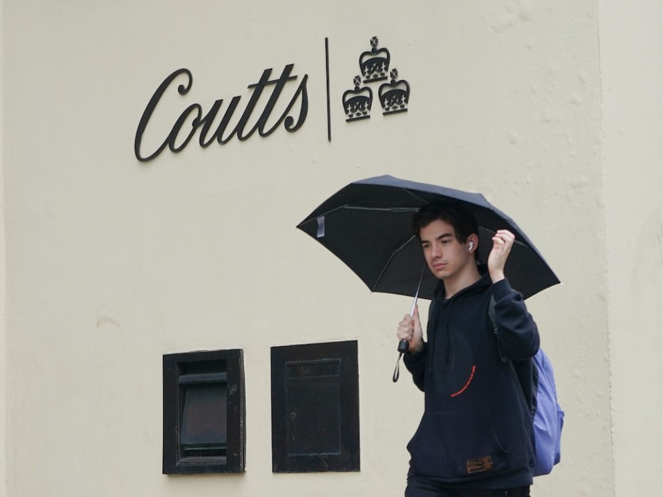 Coutts on the Strand, central London. Photo credit: Yui Mok/PA Wire