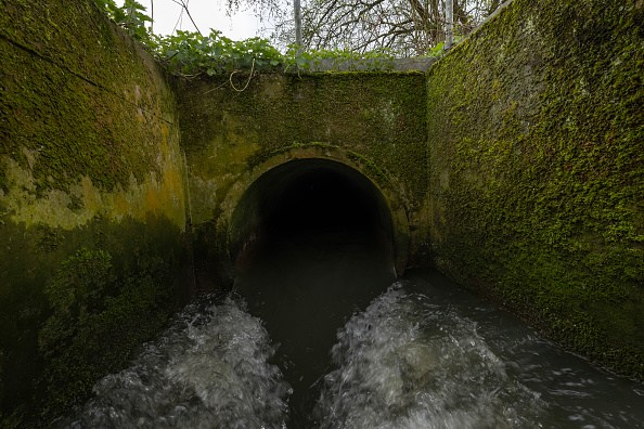 Raw Sewage Is Discharged Into River After Heavy Rainfall