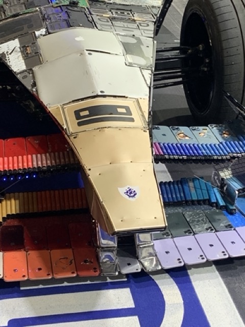 But it was the single-use vapes which made up the front wing that made the passing rubberneckers take notice – a reminder of how times have changed, from playing tag in the local park to waste an afternoon a decade ago to sucking on a disposable battery to pass the time these days.