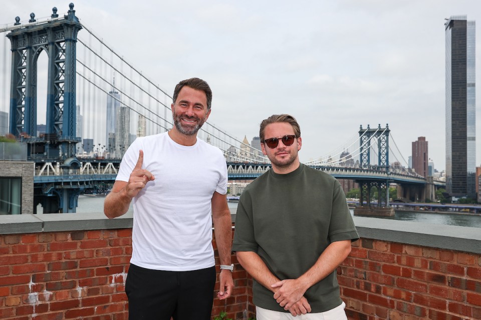 Smith (right) has become right-hand man to Eddie Hearn, Matchroom chairman and heir to the business (Picture: Melina Pizano/Matchroom)