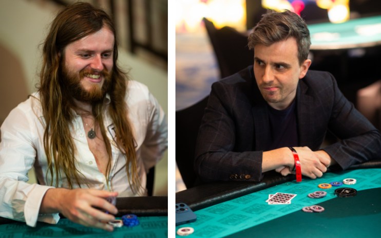Pro poker player Charlie Carrel schooling Morning Wire Life&Style editor Steve Dinneen