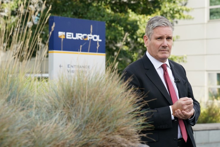 Sir Keir Starmer insisted closer cooperation was needed with the European Union (EU) on the small boats crisis in the face of claims he would hand control of immigration policy back to Brussels. Photo: Stefan Rousseau/PA Wire
