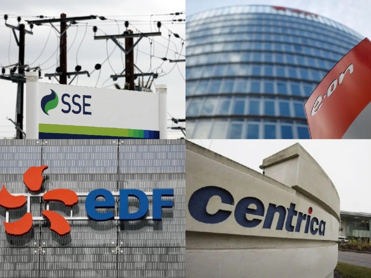 SSE, E.ON, EDF and Centrica logos