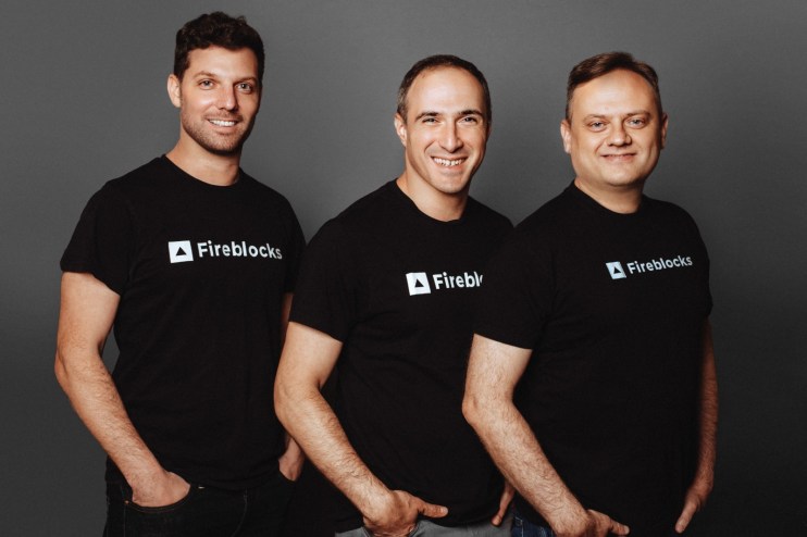 Fireblocks founders Idan Ofrat, Michael Shaulov, Pavel Berengoltz