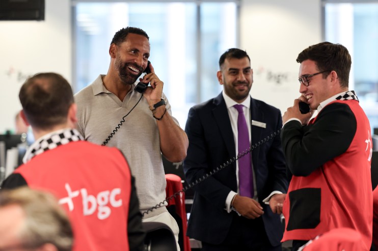 BGC Partners' Charity Day saw a host of celebs take to the trading floor