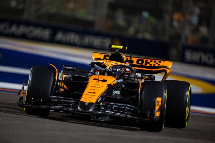 OKX have teamed up with McLaren for the 'stealth mode' livery