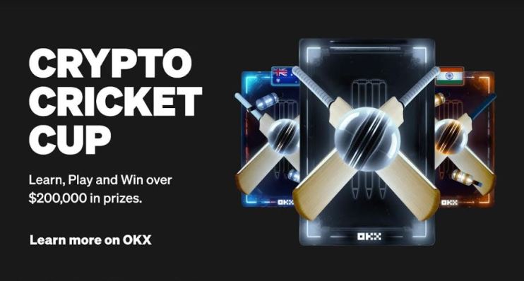 Crypto exchange OKX has launched an interactive cricket competition with a prize pool worth more than $200,000.