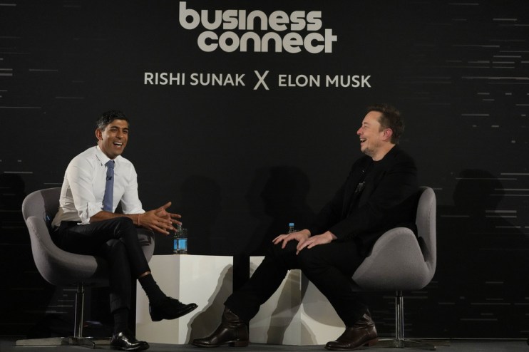Elon Musk has told Rishi Sunak he believes artificial intelligence (AI) is &ldquo;the most disruptive force in history&rdquo; and that eventually &ldquo;there will come a point where no job is needed&rdquo;. Photo: PA