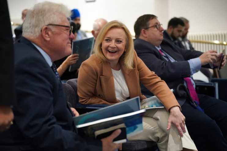 Former prime minister Liz Truss during the launch of the Growth Commission budget report at One Great George Street, central London. Slashing taxes, cutting workers' rights and tearing up environmental policies are among proposals to boost the economy being put forward in a "growth budget" from economists assembled by Ms Truss.