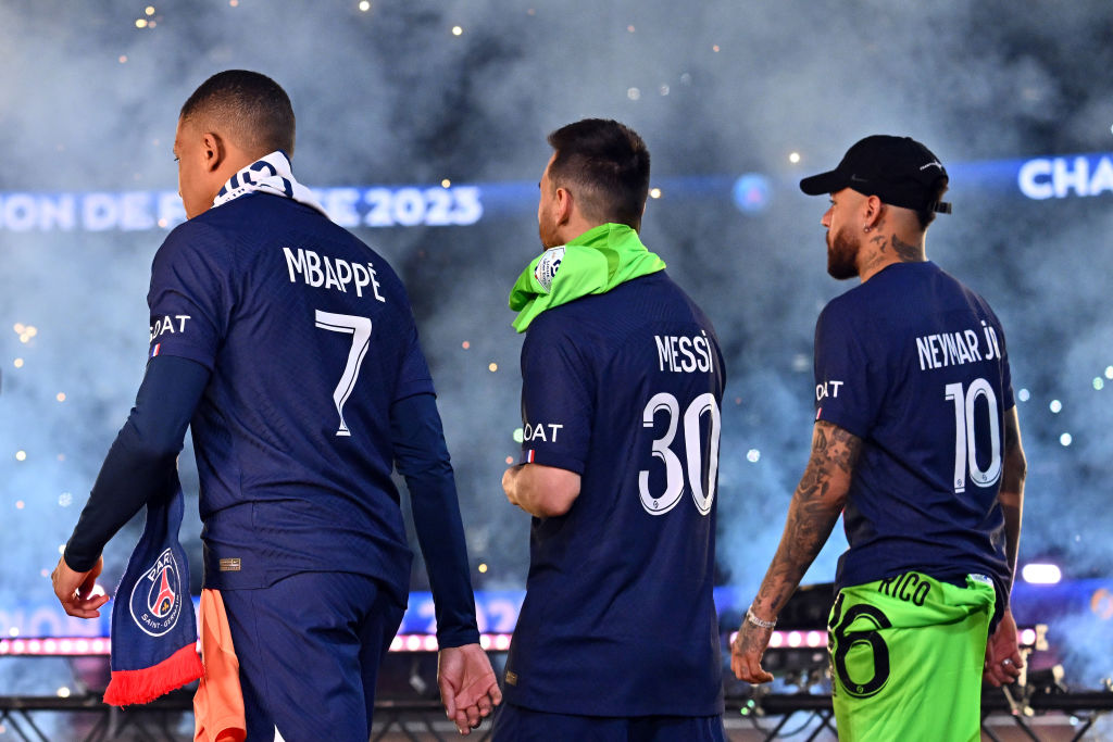 QSI's PSG have spent big on players Neymar, Mbappe and Messi.