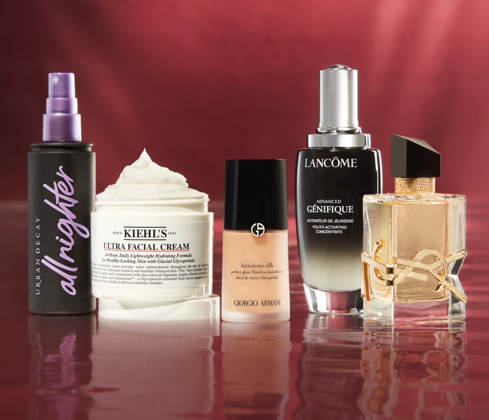 An array of LOOKFANTASTIC’s products that are in the Black Friday sale.