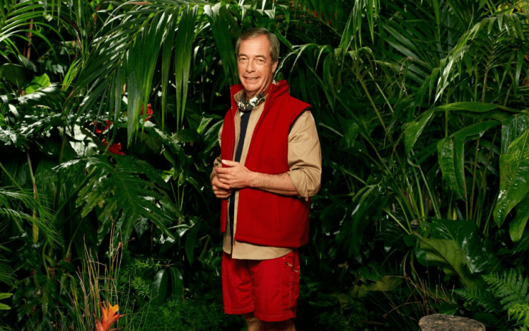 Nigel Farage has landed in Australia to join the I'm a Celeb campmates