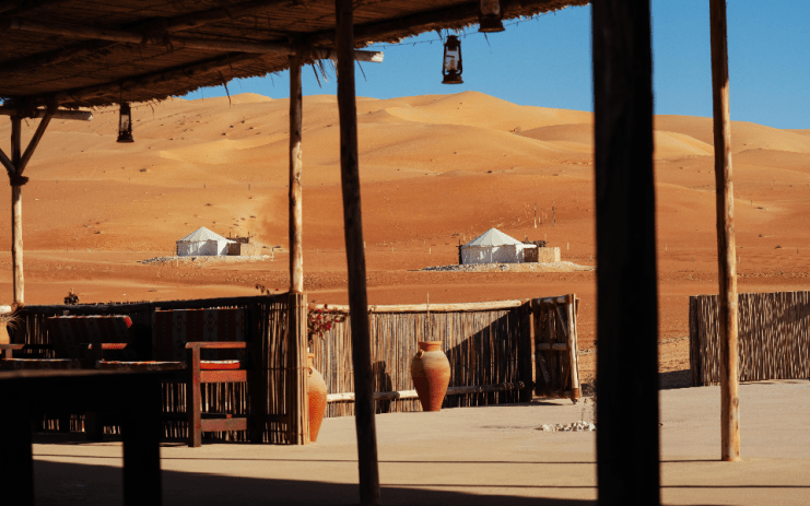 The Liwa Nights glamping camp in the Abu Dhabi desert