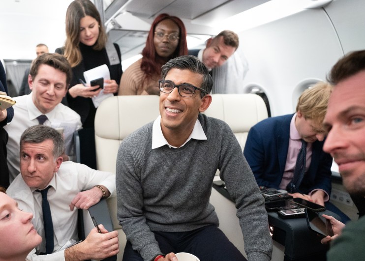 Transitioning to net zero won&rsquo;t happen &ldquo;without mobilising hundreds of billions, if not trillions of pounds&rdquo; of public and private investment, Rishi Sunak said on route to COP28. Photo: PA
