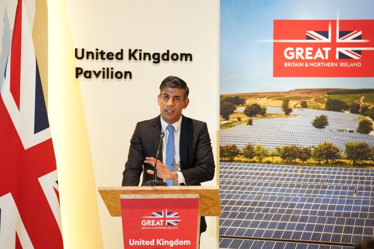A &ldquo;massive&rdquo; deal has been struck between energy firms RWE and Masdar to invest up to &pound;11bn in the UK&rsquo;s Dogger Bank wind farm, Rishi Sunak has said. Photo:PA