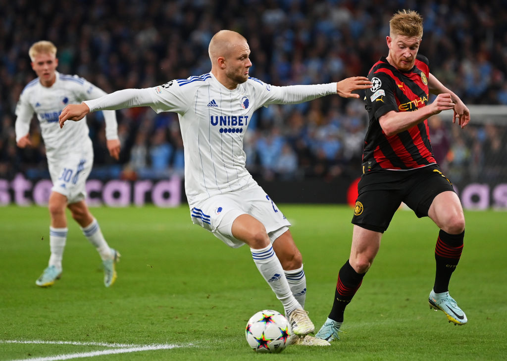 Manchester CIty played Copenhagen in the Champions League group stage last year