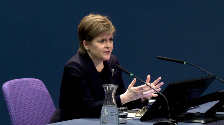 Nicola Sturgeon has been accused of &ldquo;crocodile tears&rdquo; during her appearance at the official Covid-19 inquiry. Photo: PA