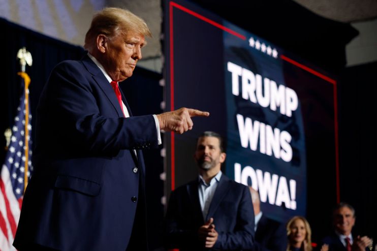Donald Trump has won the Iowa caucuses, a crucial victory at the outset of the Republican primary that reinforces the former president&rsquo;s bond with his party&rsquo;s voters.