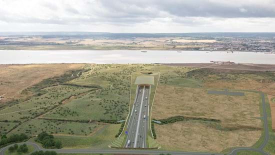 Lower Thames Crossing northern tunnel entrance