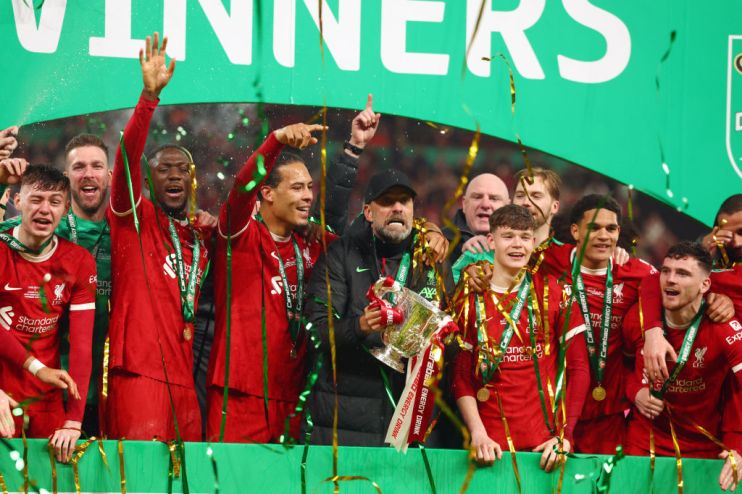 Liverpool have one trophy, the Carabao Cup, and remain in the hunt for three more