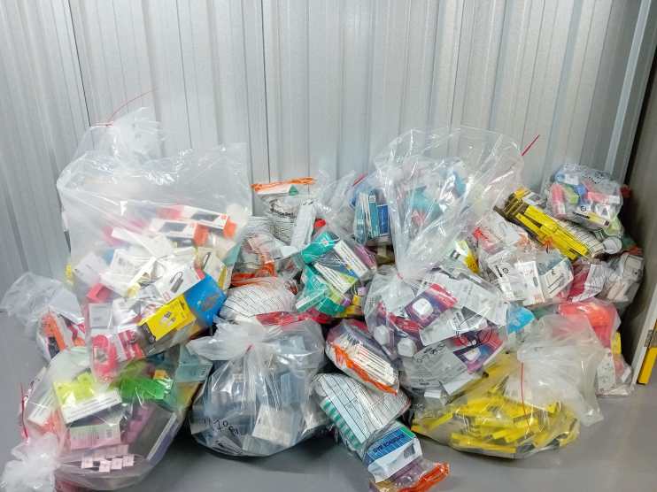 Illegal supersize vapes, fake designer mobile phone covers and sweets with additives banned in the UK were among items seized by London law enforcement following a &pound;55k raid on one of the West End&rsquo;s American Candy Stores.&nbsp;