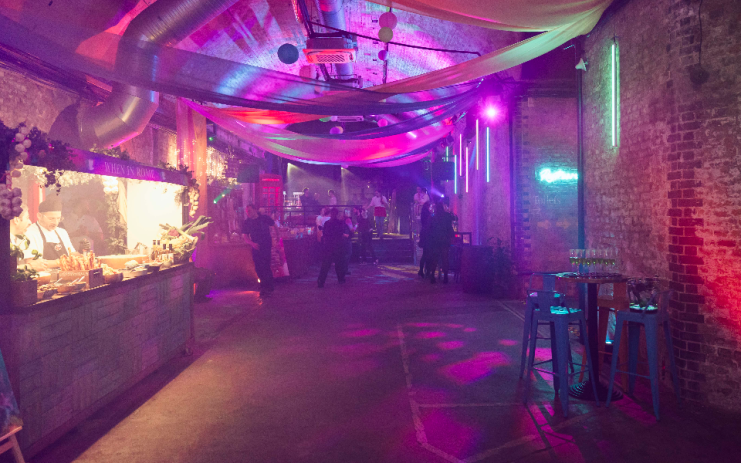 Camm & Hooper own their own London events spaces, including one of the cavernous tunnels at Leake Street below Waterloo