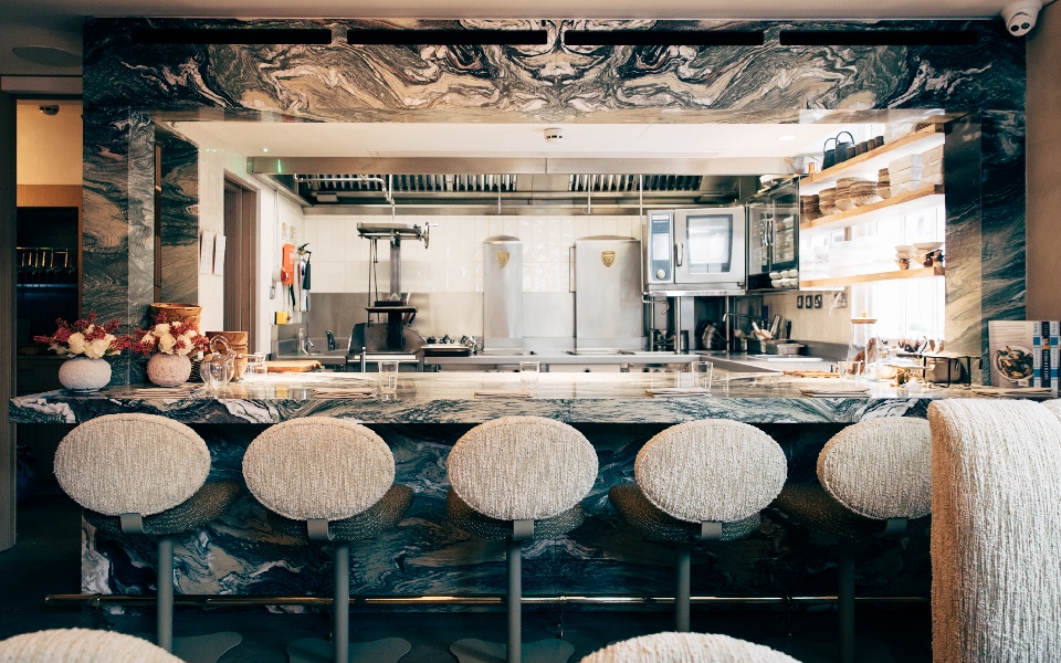 The chef's table at Muse