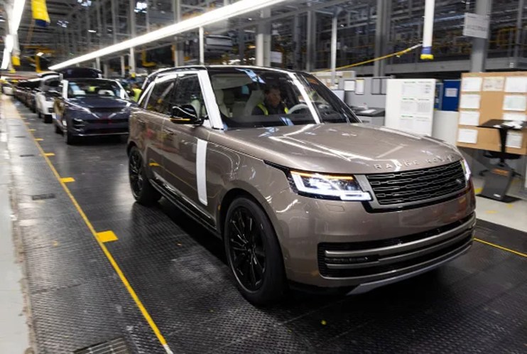 Range Rover to the rescue: It has been nearly two decades since the Indian automotive giant Tata Motors bought Jaguar Land Rover from Ford in a $2.3bn (&pound;1.82bn) deal. Here, a Range Rover sports utility vehicle (SUV) moves along the production line at Tata Motors Ltd.'s Jaguar Land Rover vehicle manufacturing plant in Solihull, UK. Chris Ratcliffe/Bloomberg via Getty Images