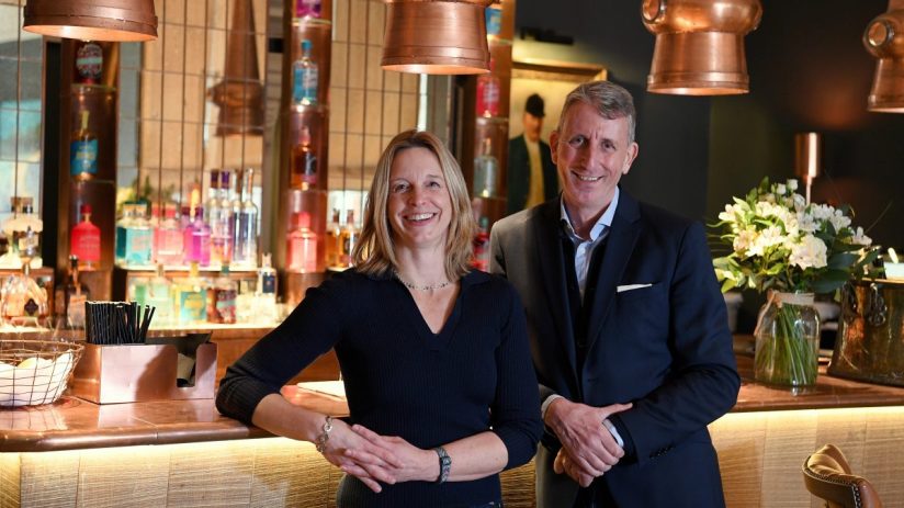 Adnams' Andy Wood and Jenny Hanlon (Warren Page, of Pagepix.)